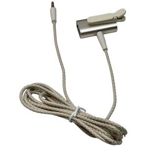 Heyday Clip-On Microphone Hands-Free Omnidirectional Condenser Mic - Stone White